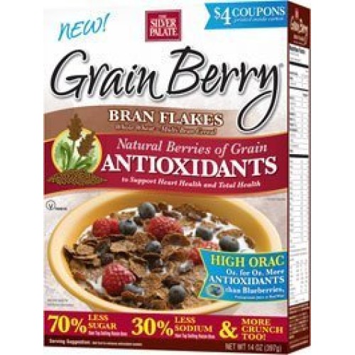 Grain Berry Cereal, Bran Flakes, The Silver Palate, 12 Oz Pac