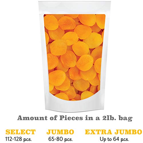 Gramas Extra Jumbo Turkish Apricots In Resealable 2 Lb. Bag, Veg