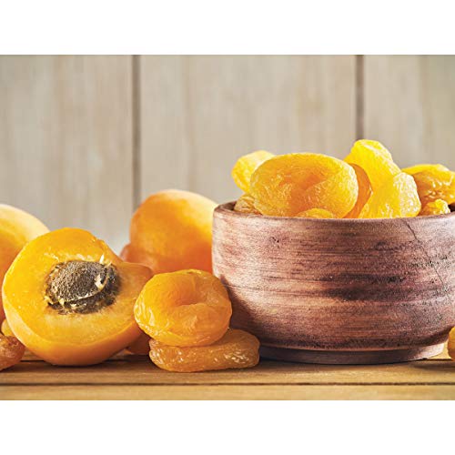 Gramas Jumbo Turkish Apricots In Resealable 1 Lb. Bag, Vegan, Gl