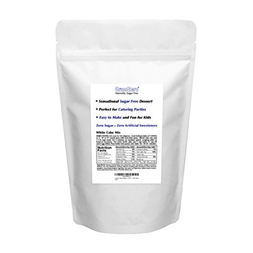 Gramzero, 2 Pack White Cake Mix, Makes 2 - 13X9X2 Cakes, Stevia