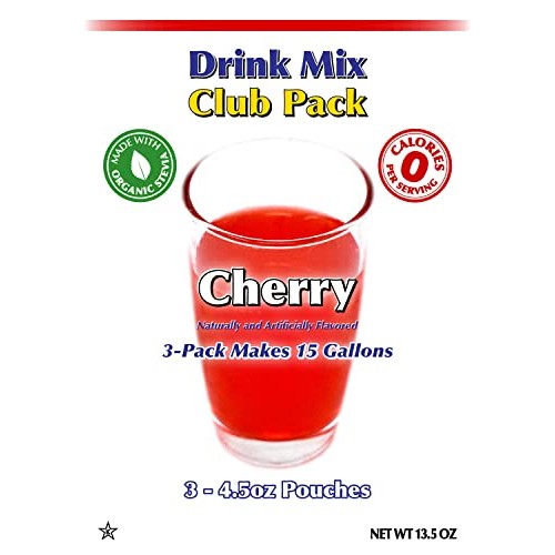 GramZero Cherry Zero Calorie Sugar Free Drink Mix, Great For Nut...