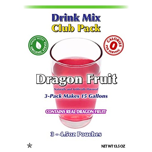 GramZero Dragon Fruit Zero Calorie Sugar Free Drink Mix, Great F...