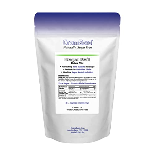 GramZero Dragon Fruit Zero Calorie Sugar Free Drink Mix, Great F...