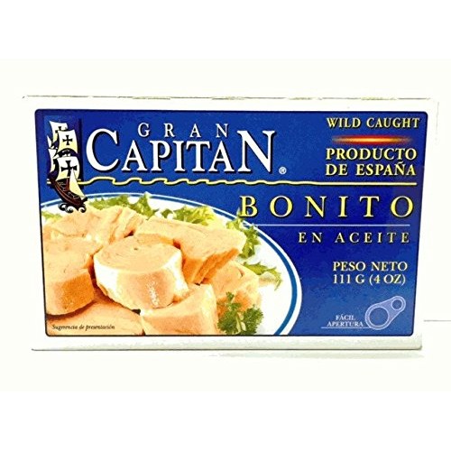 Gran Capitan Bonito En Aceite/Tuna Fish In Oil 4Oz 5 Pack