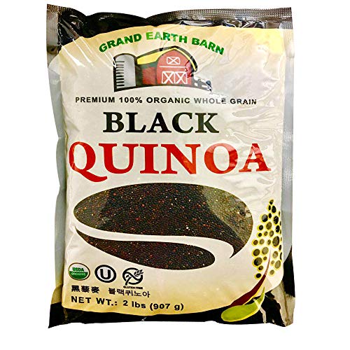 Premium 100% Usda Organic Whole Grain 2 Lbs Black Quinoa