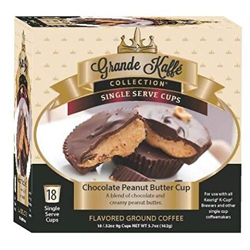 Grande Kaffe Single Serve, Chocolate Peanut Butter Cup Coffee, C