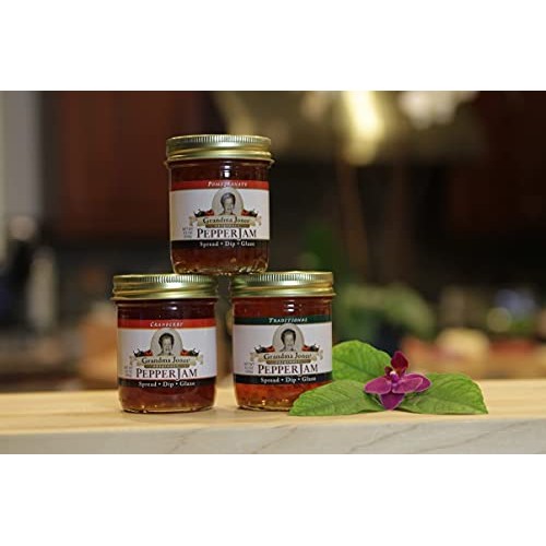 Grandma Jones Originals PEPPER JAM Holiday Favorites Pepper Jel...