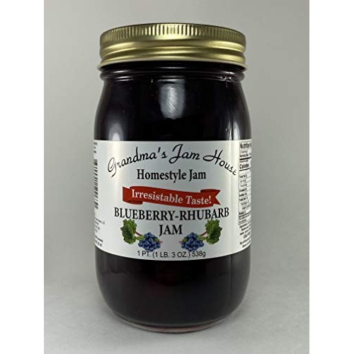 Grandma’S Jam House, Homestyle  Blueberry-Rhubarb Jam, 1 Pint 1