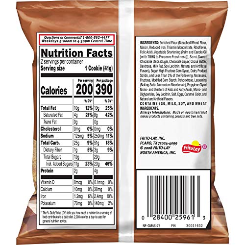 Grandmas Cookies, Chocolate Chip, 2.25Oz 10 Pack