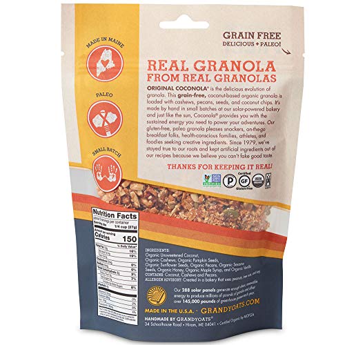 Grandyoats Coconola Gluten Free Granola - Certified Organic, Non