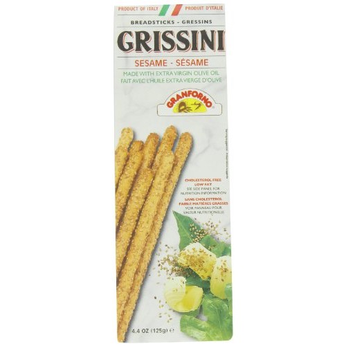Granforno Grissini Breadsticks, Sesame, 4.4-Ounce Boxes Pack Of