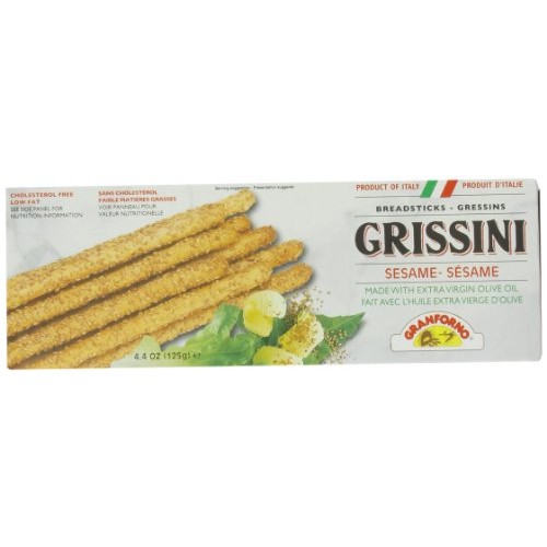 Granforno Grissini Breadsticks, Sesame, 4.4-Ounce Boxes Pack Of