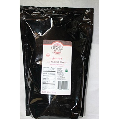 Stone Ground Sprouted Organic Hard White Wheat Flour, 5 Lb