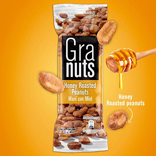 Granuts Honey Roasted Peanuts | Sweet Honey Flavor | On-the-Go S...