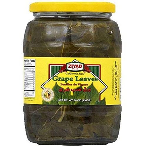 Ziyad Grape Leaves - Pack Of 4 Jars - 16Oz/454G - Tender Leaves