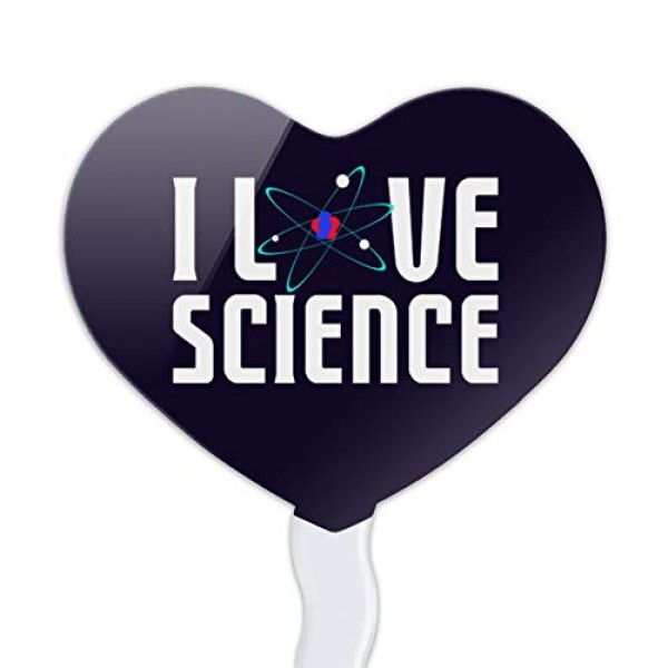 Graphics &Amp; More I Love Science Atom Heart Love Cupcake Picks Top