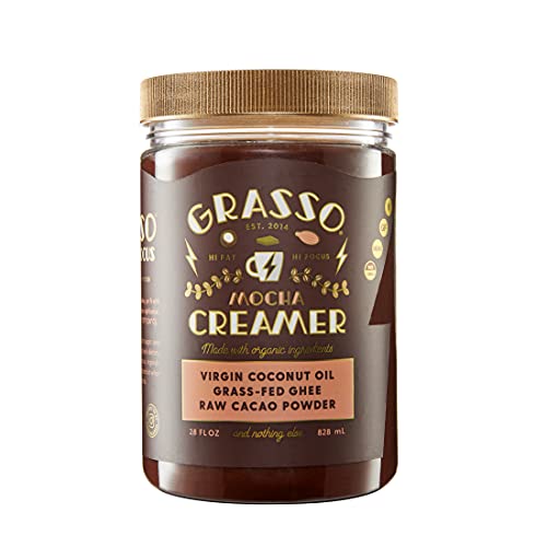 Grasso Mocha Creamer | Organic High-Fat Coffee Creamer | Keto | ...