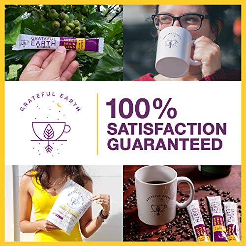 Grateful Earth: Super Brain Blend Instant Coffee - Medium Roast,