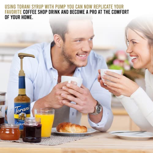 Torani Syrups 25.4Oz Bottle Cane Sugar Syrup For Coffee With Gra...