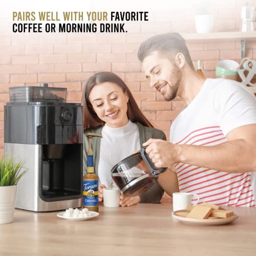 Torani Syrups 25.4Oz Bottle Cane Sugar Syrup For Coffee With Gra...