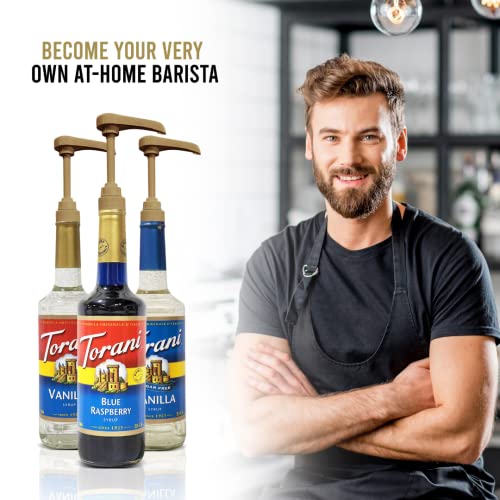 Torani Syrups 25.4Oz Bottle Cane Sugar Syrup For Coffee With Gra...