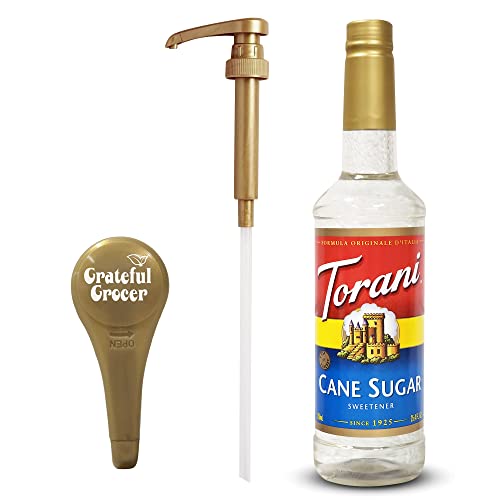 Torani Syrups 25.4Oz Bottle Cane Sugar Syrup For Coffee With Gra...