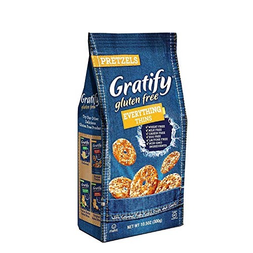 Gratify Gluten Free Pretzel Thins Everything Vegan Gf Pretzel Cr