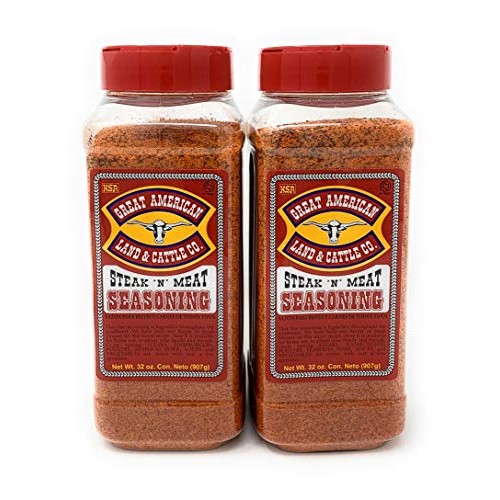 Great American Land &Amp; Cattle Steak N Meat Seasoning 32Oz Contai