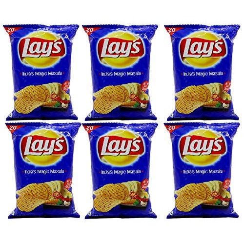 Great Bazaar Lays Indias Magic Masala, 52G 6 Pack