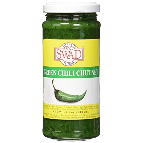 Great Bazaar Swad Chilli Chutney, Green, 7.5 Ounce