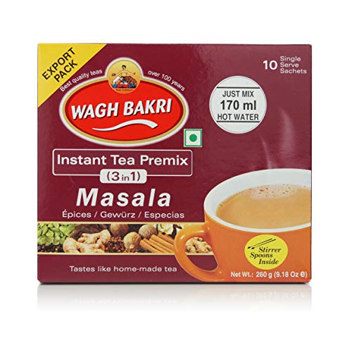 Great Bazaar Wagh Bakri Instant Masala Chai Tea, 260 Gram