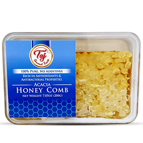 Taj Gourmet All Natural Raw Honeycomb Acacia Honey Comb, 200G 7