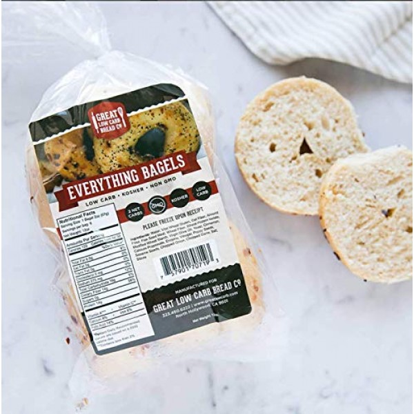 Great Low Carb Everything Bagels 2 Bags