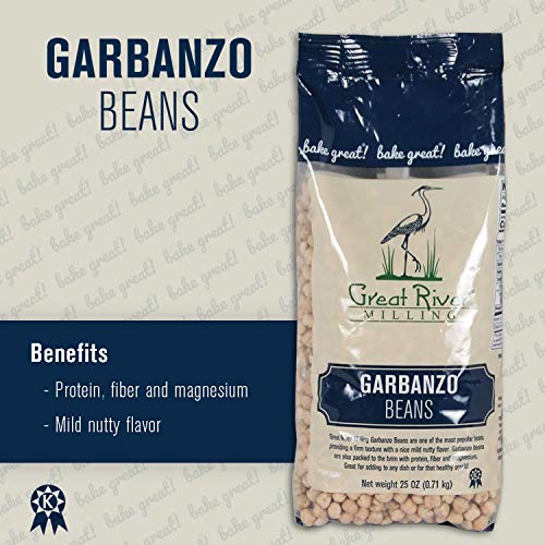Great River Milling, Garbanzo Beans, Non-Organic, 25 Ounces Pac