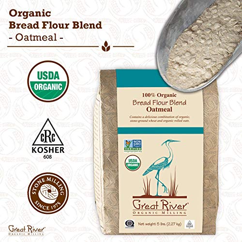 Great River Organic Milling, Bread Flour Blend, Oatmeal Blend, S