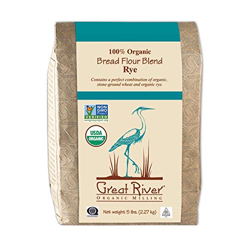 Great River Organic Milling, Bread Flour Blend, Rye Blend, Stone