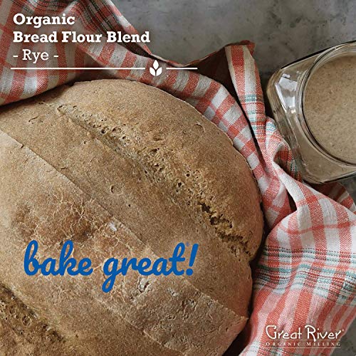 Great River Organic Milling, Bread Flour Blend, Rye Blend, Stone