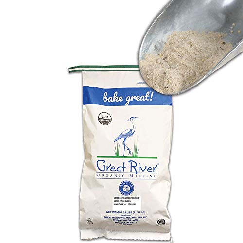 Great River Organic Milling, Bread Flour Blend, Sunflower Millet