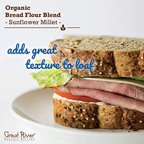 Great River Organic Milling, Bread Flour Blend, Sunflower Millet
