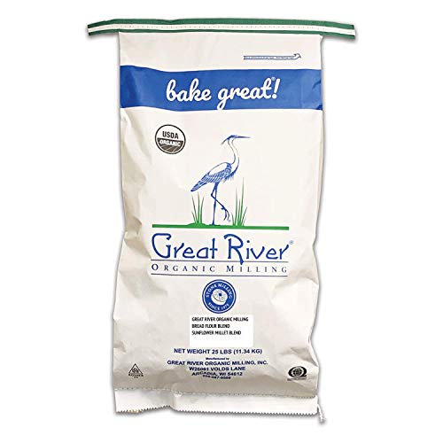 Great River Organic Milling, Bread Flour Blend, Sunflower Millet