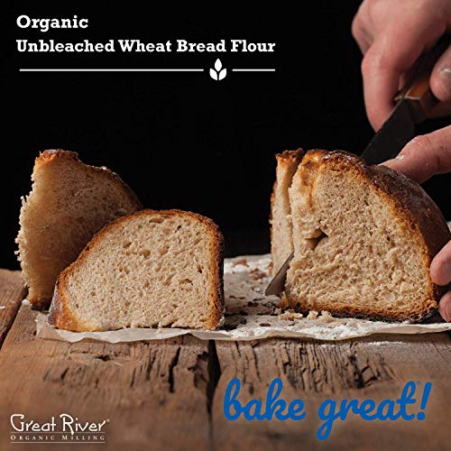 Great River Organic Milling, Bread Flour, Unbleached Wheat, Orga