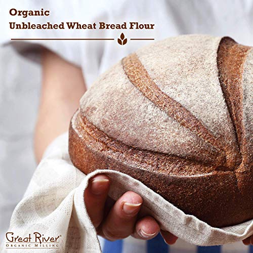 Great River Organic Milling, Bread Flour, Unbleached Wheat, Orga