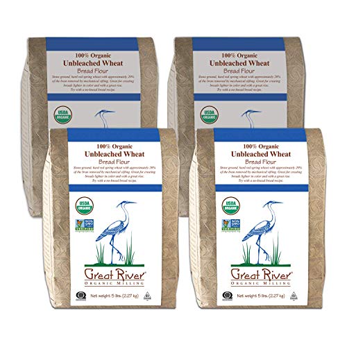 Great River Organic Milling, Bread Flour, Unbleached Wheat, Orga