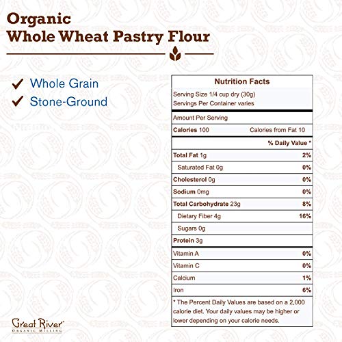 Great River Organic Milling, Lily White Bread Flour, All-Purpose