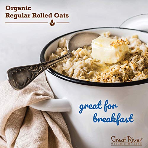 Great River Organic Milling, Oatmeal, Regular Rolled Oats, Organ...