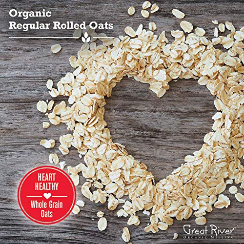 Great River Organic Milling, Oatmeal, Regular Rolled Oats, Organ...