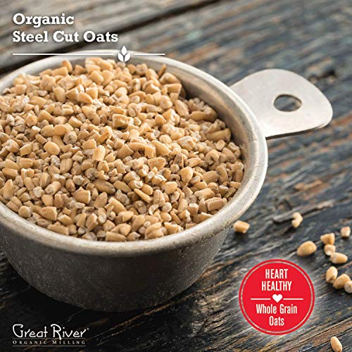 Great River Organic Milling, Oatmeal, Steel Cut Oats, Organic, 2