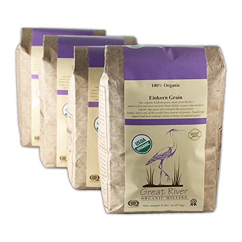 Great River Organic Milling Organic Einkorn Wheat Grain, 5 Pound