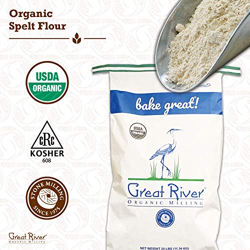 Great River Organic Milling Organic Specialty Spelt Flour, 25-Po