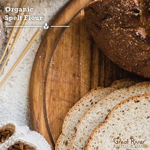 Great River Organic Milling Organic Specialty Spelt Flour, 25-Po